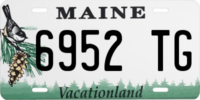 ME license plate 6952TG