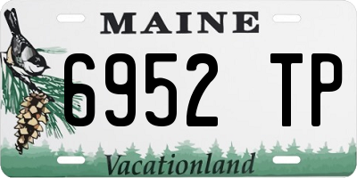 ME license plate 6952TP
