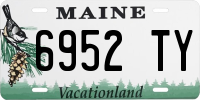 ME license plate 6952TY