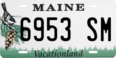 ME license plate 6953SM