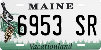 ME license plate 6953SR