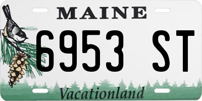 ME license plate 6953ST