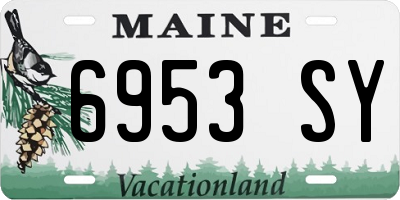 ME license plate 6953SY