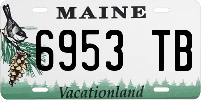 ME license plate 6953TB