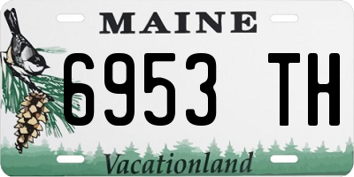 ME license plate 6953TH