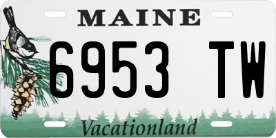 ME license plate 6953TW