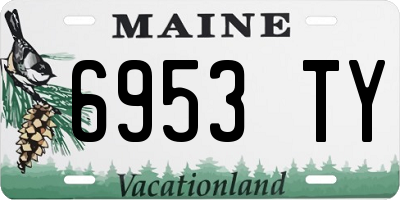 ME license plate 6953TY