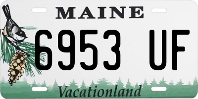 ME license plate 6953UF