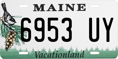 ME license plate 6953UY