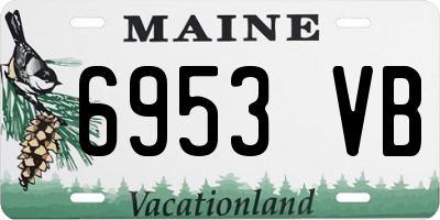 ME license plate 6953VB