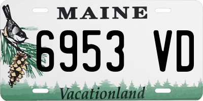 ME license plate 6953VD