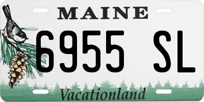 ME license plate 6955SL