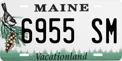 ME license plate 6955SM