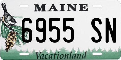 ME license plate 6955SN