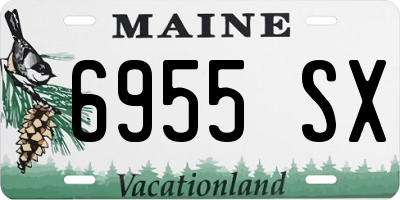 ME license plate 6955SX