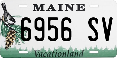 ME license plate 6956SV