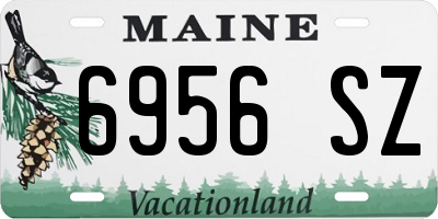 ME license plate 6956SZ
