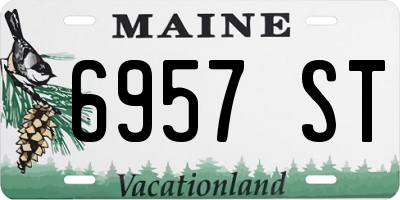 ME license plate 6957ST