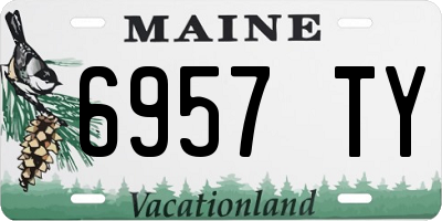 ME license plate 6957TY
