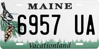 ME license plate 6957UA