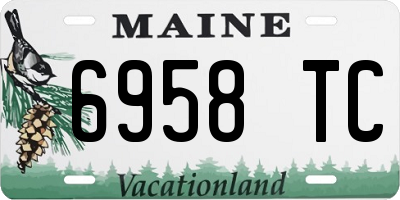 ME license plate 6958TC
