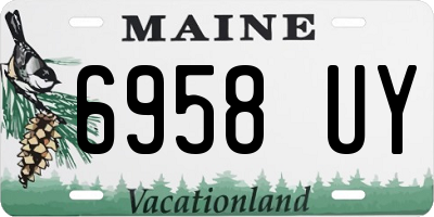 ME license plate 6958UY