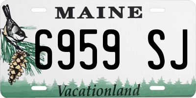 ME license plate 6959SJ