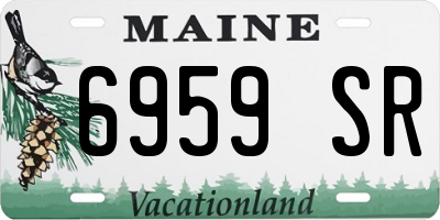 ME license plate 6959SR