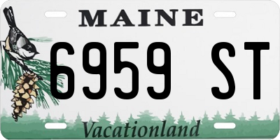 ME license plate 6959ST