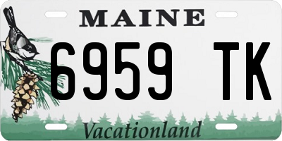 ME license plate 6959TK