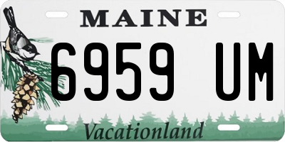 ME license plate 6959UM