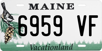 ME license plate 6959VF