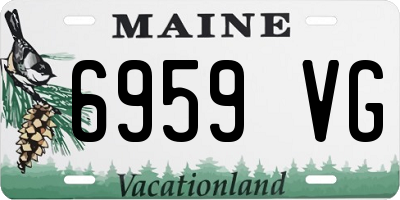 ME license plate 6959VG