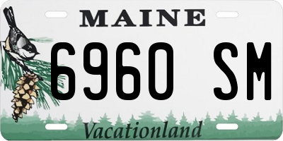 ME license plate 6960SM