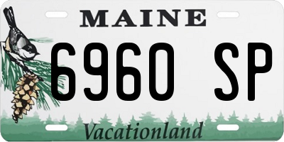 ME license plate 6960SP