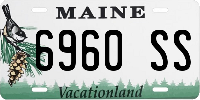 ME license plate 6960SS