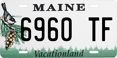 ME license plate 6960TF