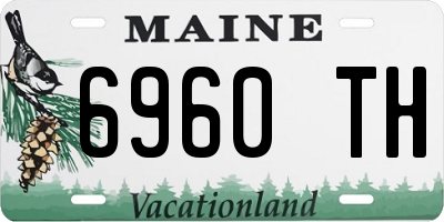 ME license plate 6960TH