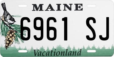 ME license plate 6961SJ