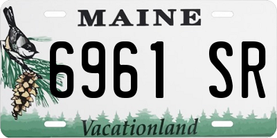 ME license plate 6961SR