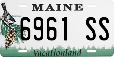 ME license plate 6961SS