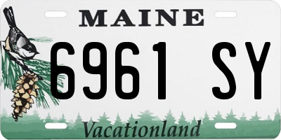ME license plate 6961SY
