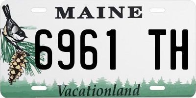 ME license plate 6961TH