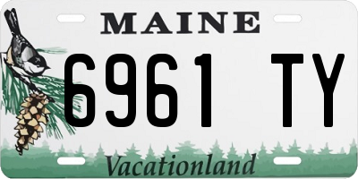 ME license plate 6961TY