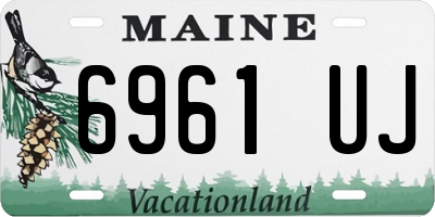 ME license plate 6961UJ