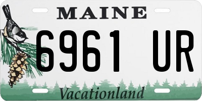 ME license plate 6961UR