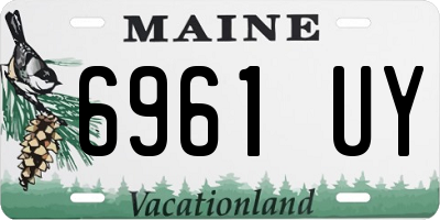 ME license plate 6961UY