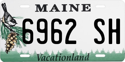 ME license plate 6962SH