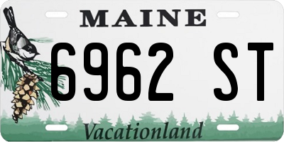 ME license plate 6962ST