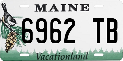 ME license plate 6962TB